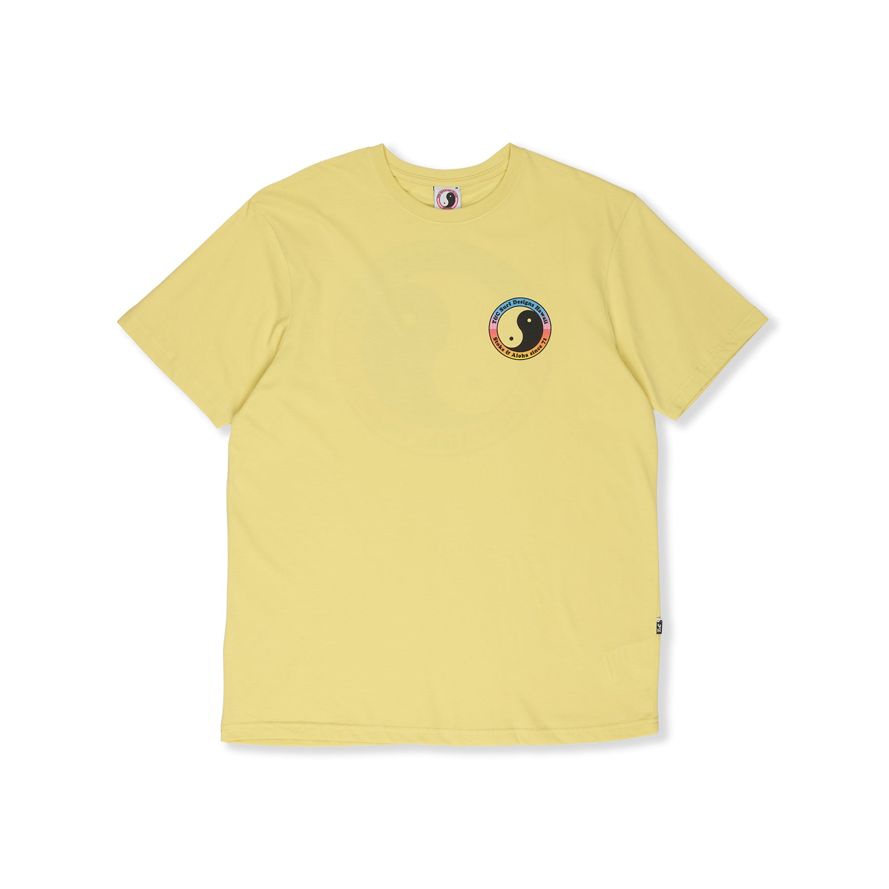 T&C Surf Designs YY 71 Logo  S/S Tee-Washed Yellow