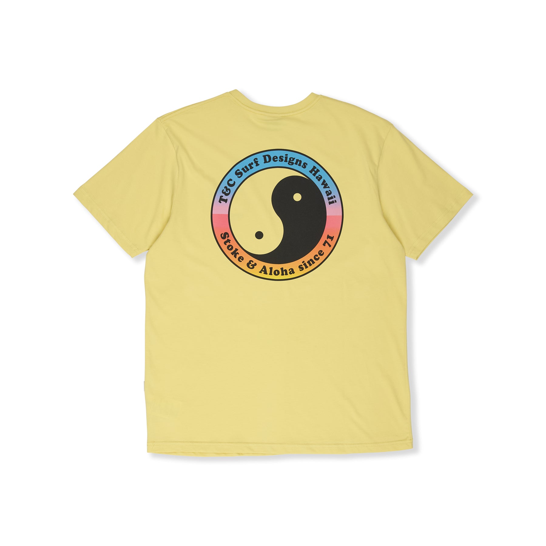 T&C Surf Designs YY 71 Logo  S/S Tee-Washed Yellow