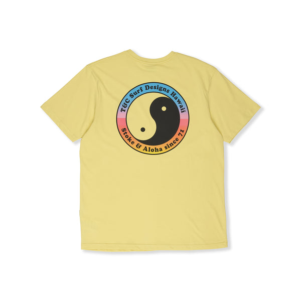 T&amp;C Surf Designs YY 71 Logo S/S Tee-Washed Yellow