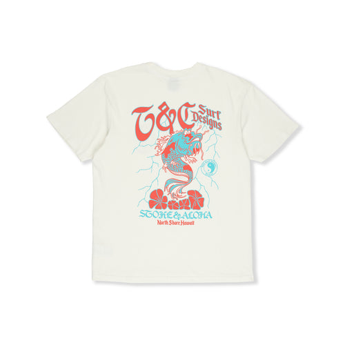 T&amp;C Surf Designs Funco Koi S/S Tee-White