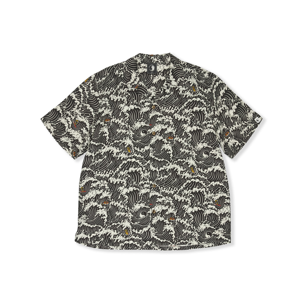 T&amp;C Surf Designs Aloha S/S Shirt - Fatigue Black