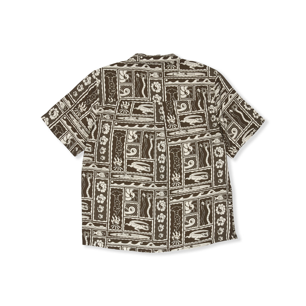T&C Surf Designs Aloha S/S Shirt - Brown