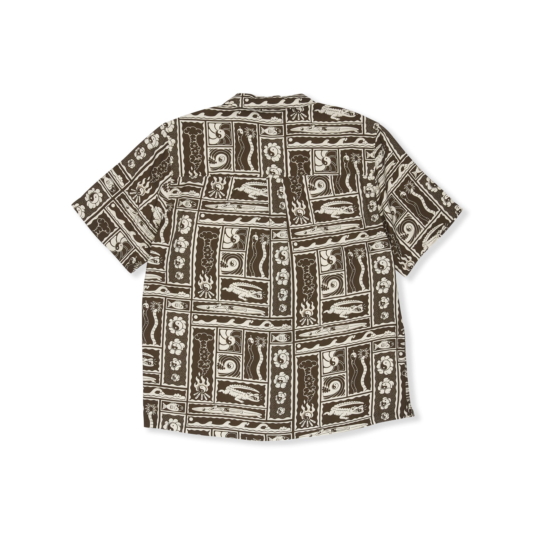 T&amp;C Surf Designs Aloha S/S Shirt - Brown