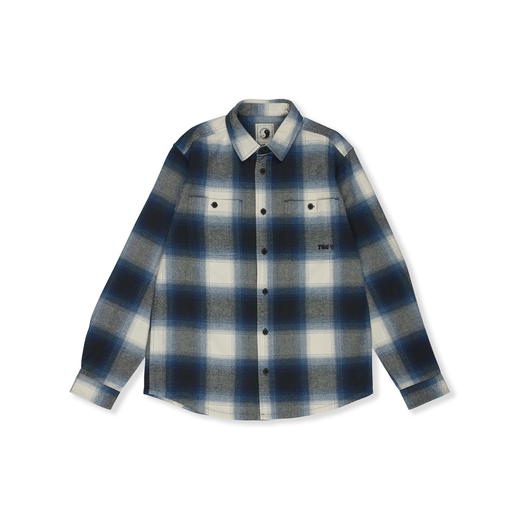 T&amp;C Surf Designs Town Heavy flannel Over Shirt - Navy
