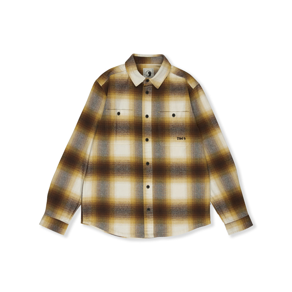 T&amp;C Surf Designs Town Heavy flannel Over Shirt - Brown