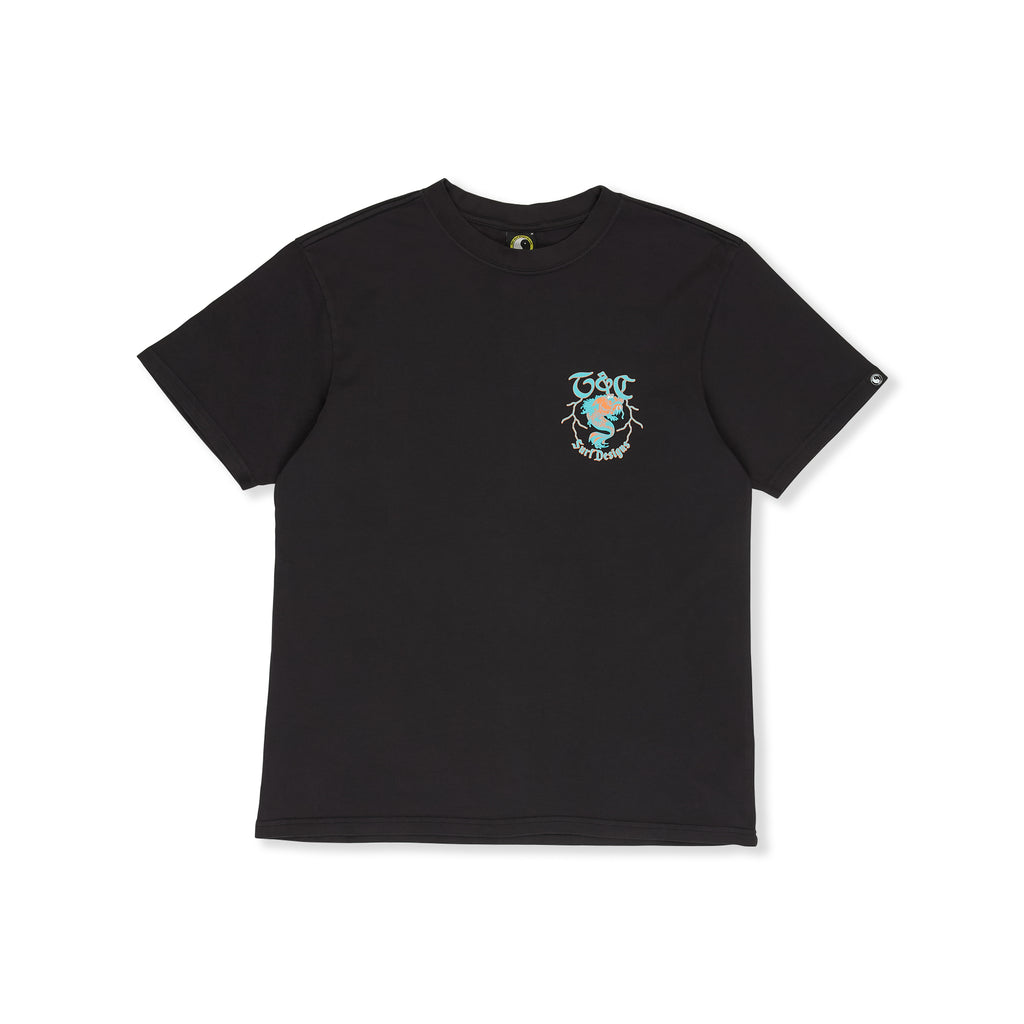 T&C Surf Designs Funco Koi S/S Tee-Fatigue Black