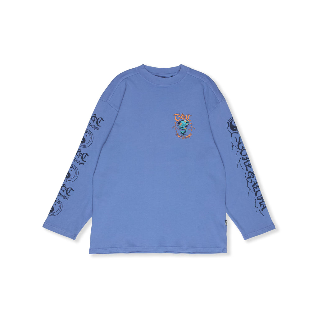 T&C Surf Designs Koï Lightning  L/S Tee-Blueberry