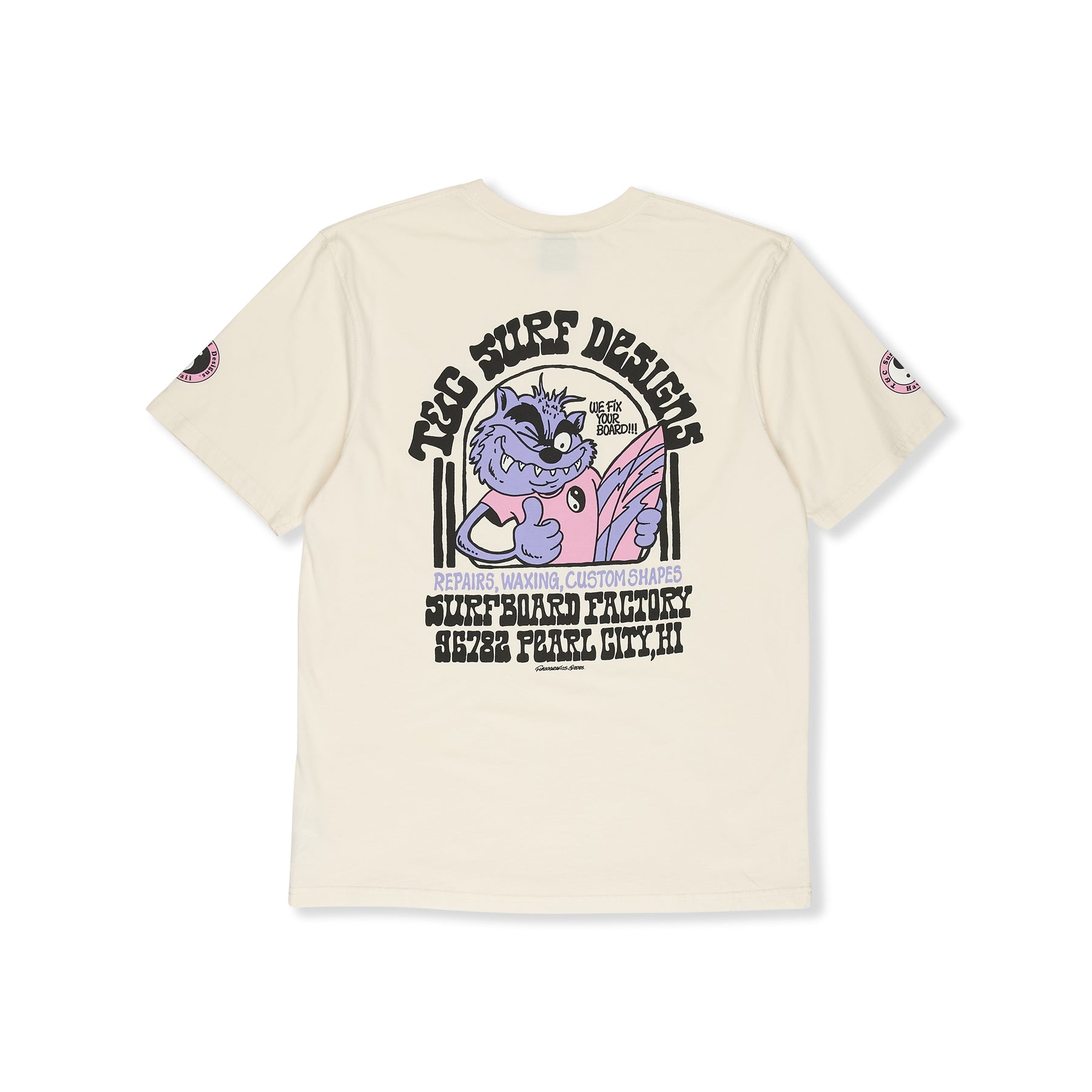 T&C Surf Designs Surf Service S/S Tee-Vintage White