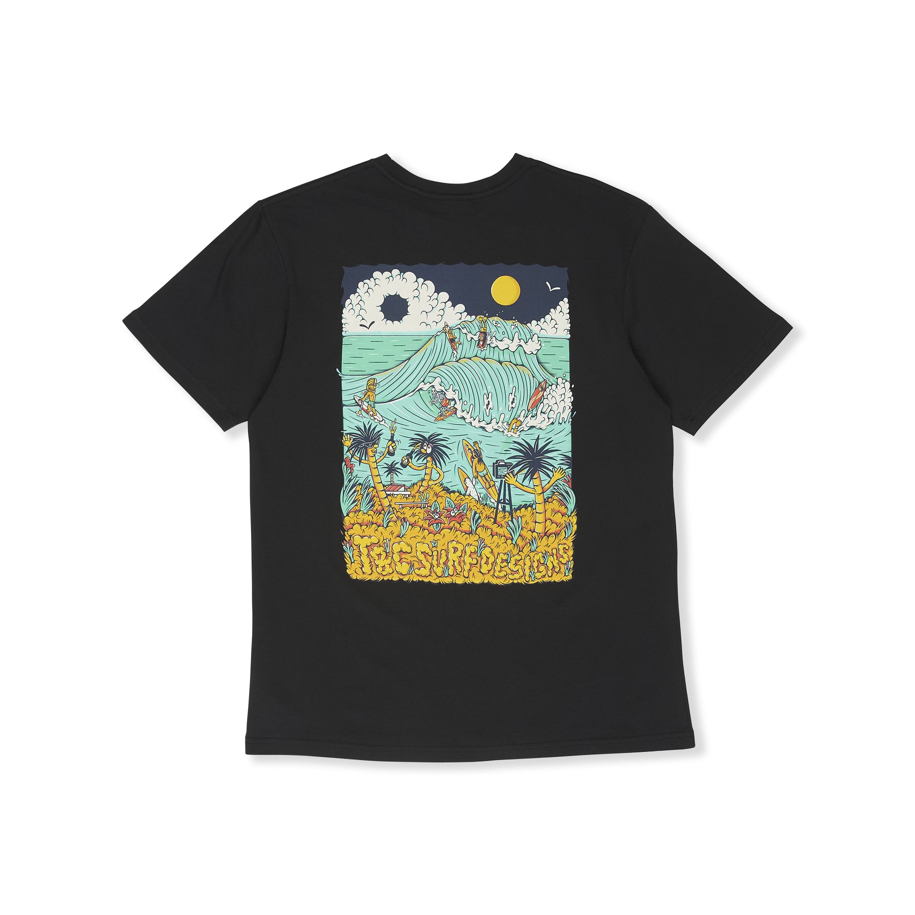 T&C Surf Designs Kenny Scene  S/S Tee-Fatigue Black
