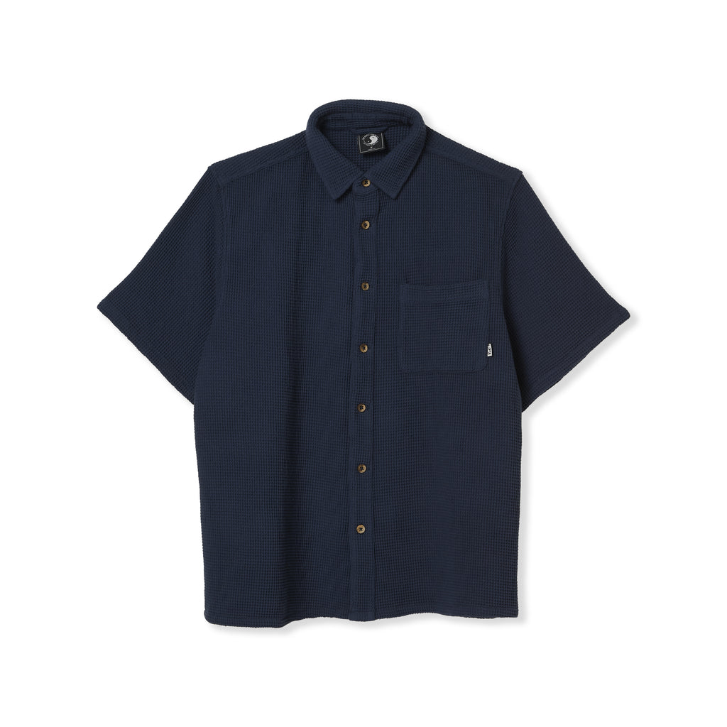 T&C Surf Designs Waffle S/S Shirt - Dark Navy