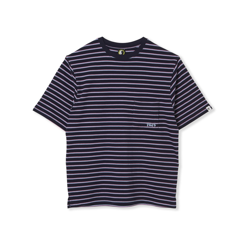 PK Yarn Dye Stripe T-shirt manches courtes -Marine