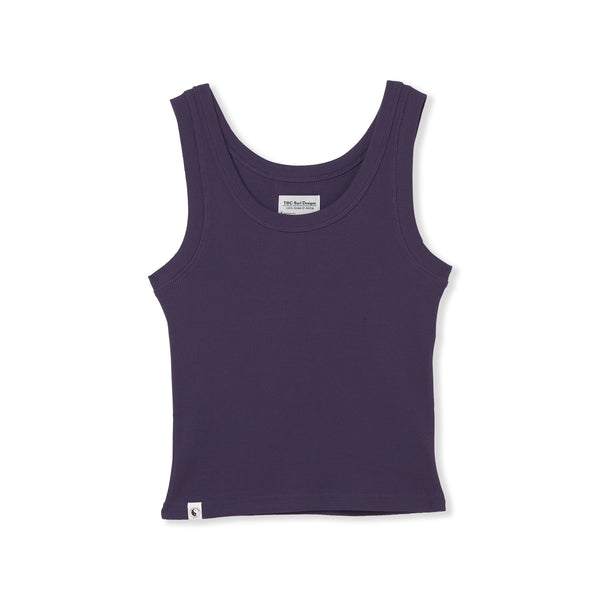 T&amp;C Surf Designs Women Rib Singlet-Dark Purple