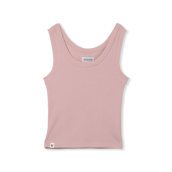T&amp;C Surf Designs Women Rib Singlet-Old Pink