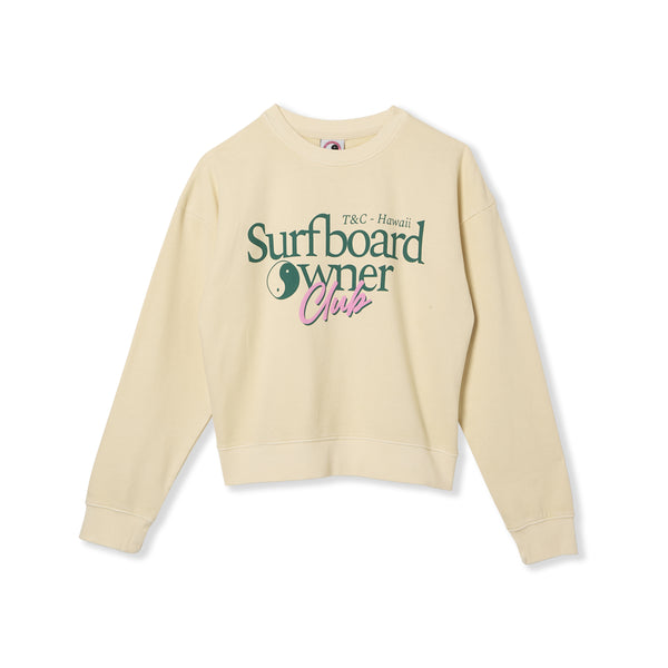 T&C Surf Designs Owner Crew Sweat-Greige