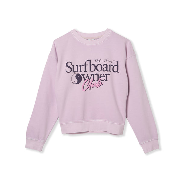 T&C Surf Designs Owner Crew Sweat-Lavender