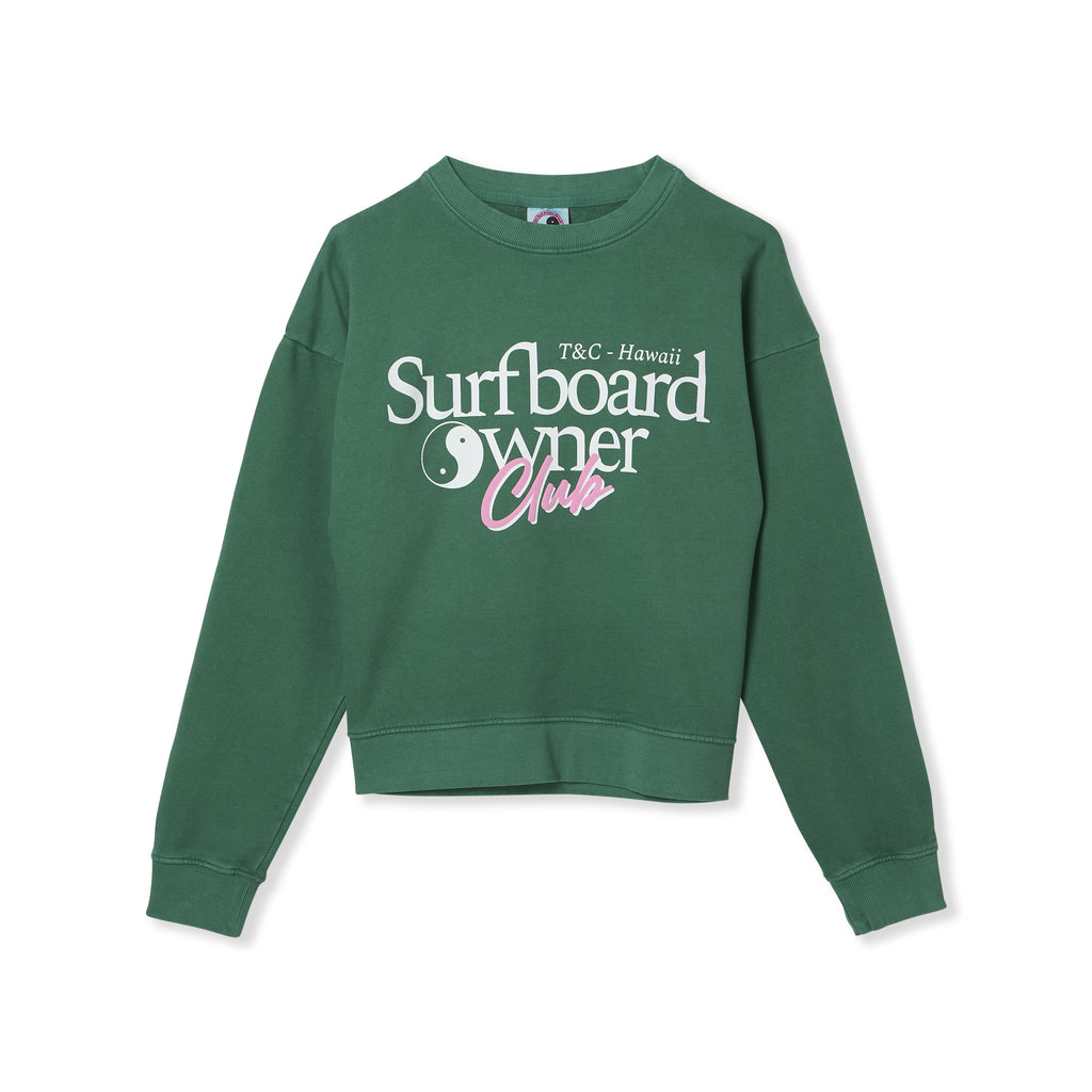 T&C Surf Designs Owner Crew Sweat-Green