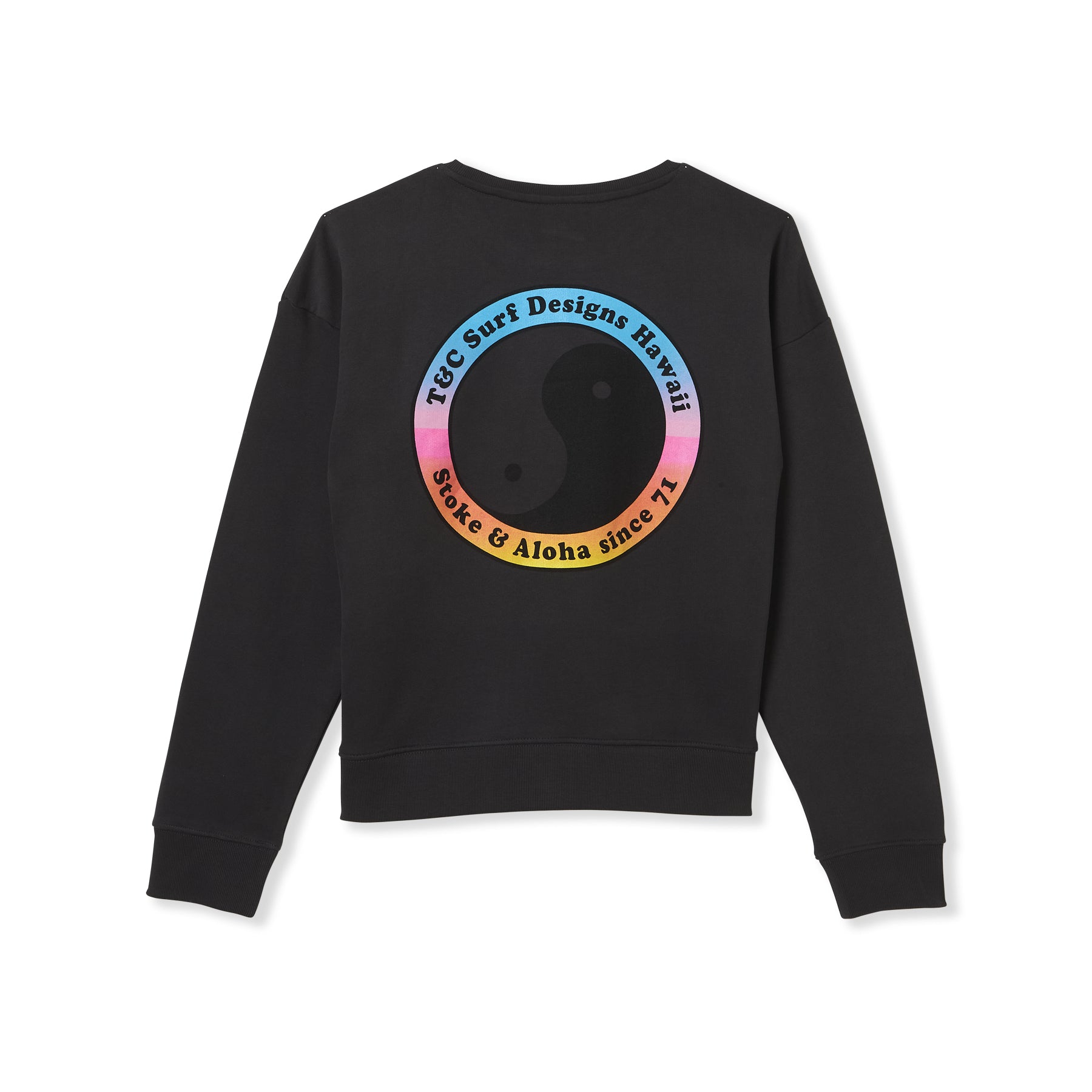 T&C Surf Designs Women YY 71 Crew Sweat-Wash Black