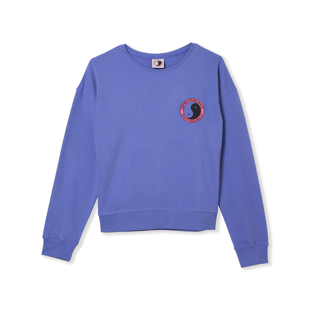 T&C Surf Designs Women YY 71 Crew Sweat-Blueberry