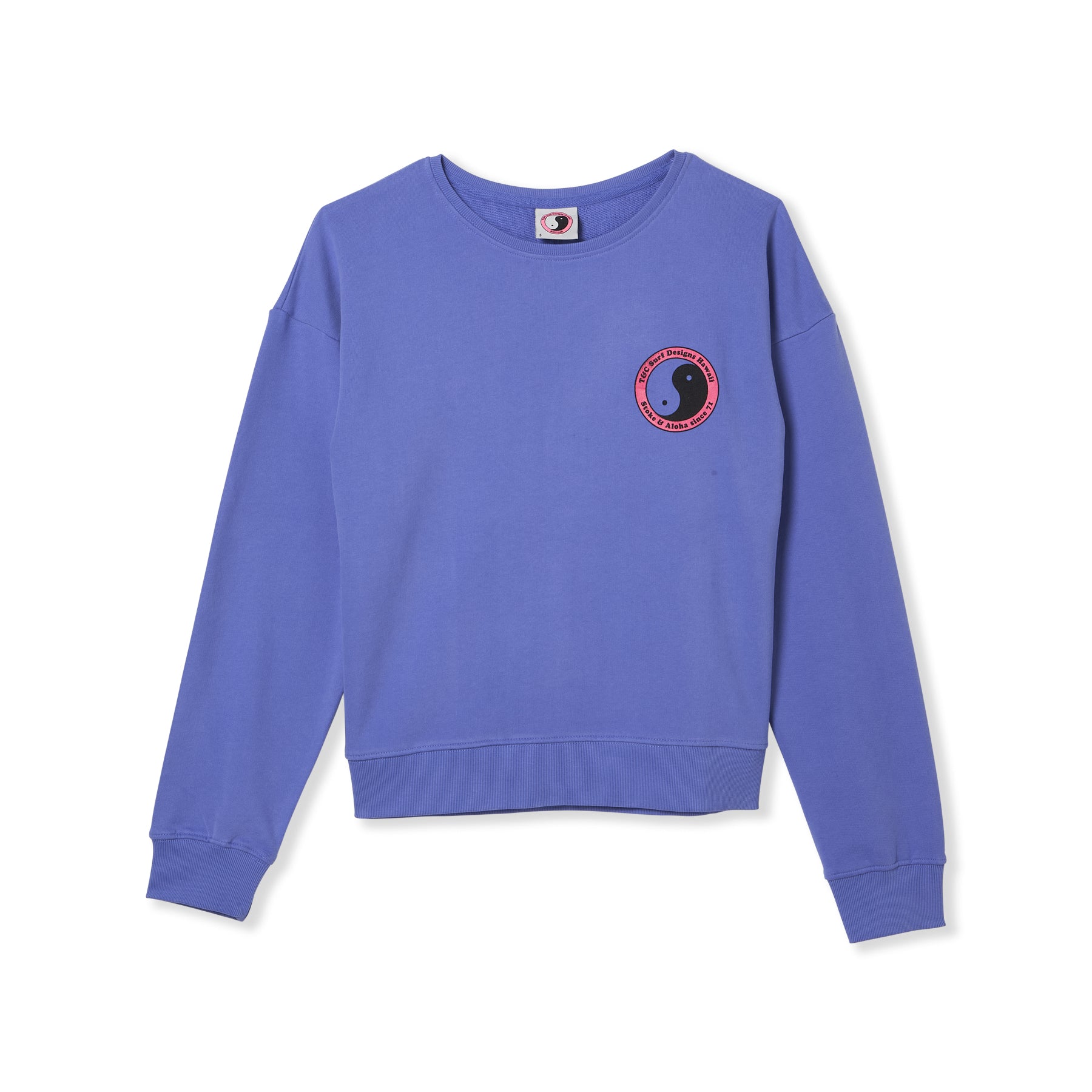 T&C Surf Designs Women YY 71 Crew Sweat-Blueberry
