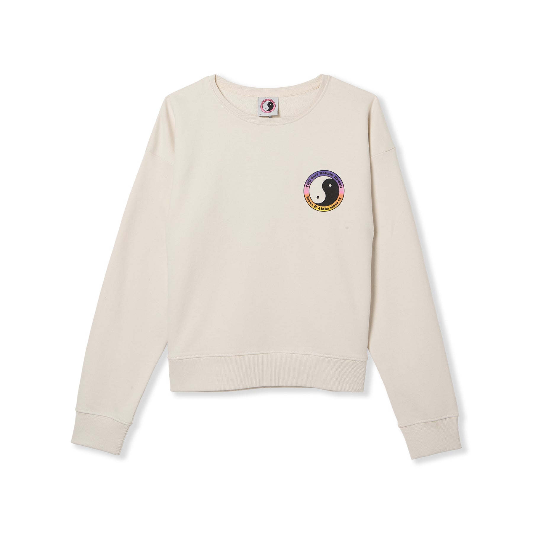 T&C Surf Designs Women YY 71 Crew Sweat-Vintage White
