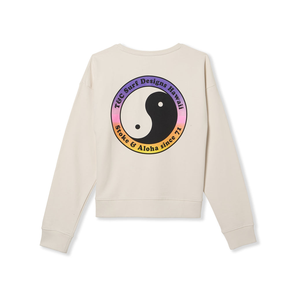 T&C Surf Designs Women YY 71 Crew Sweat-Vintage White
