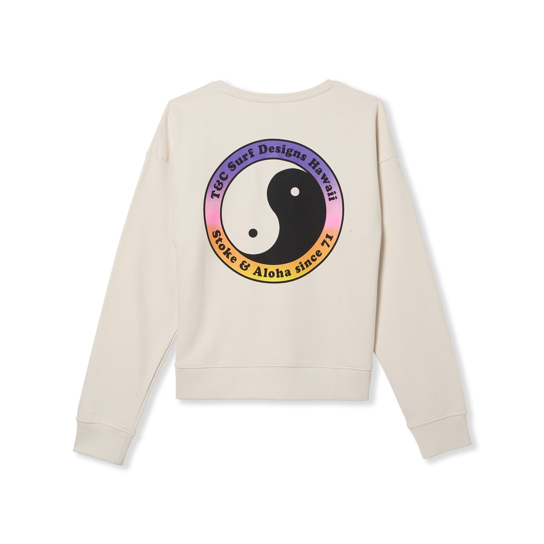 T&C Surf Designs Women YY 71 Crew Sweat-Vintage White