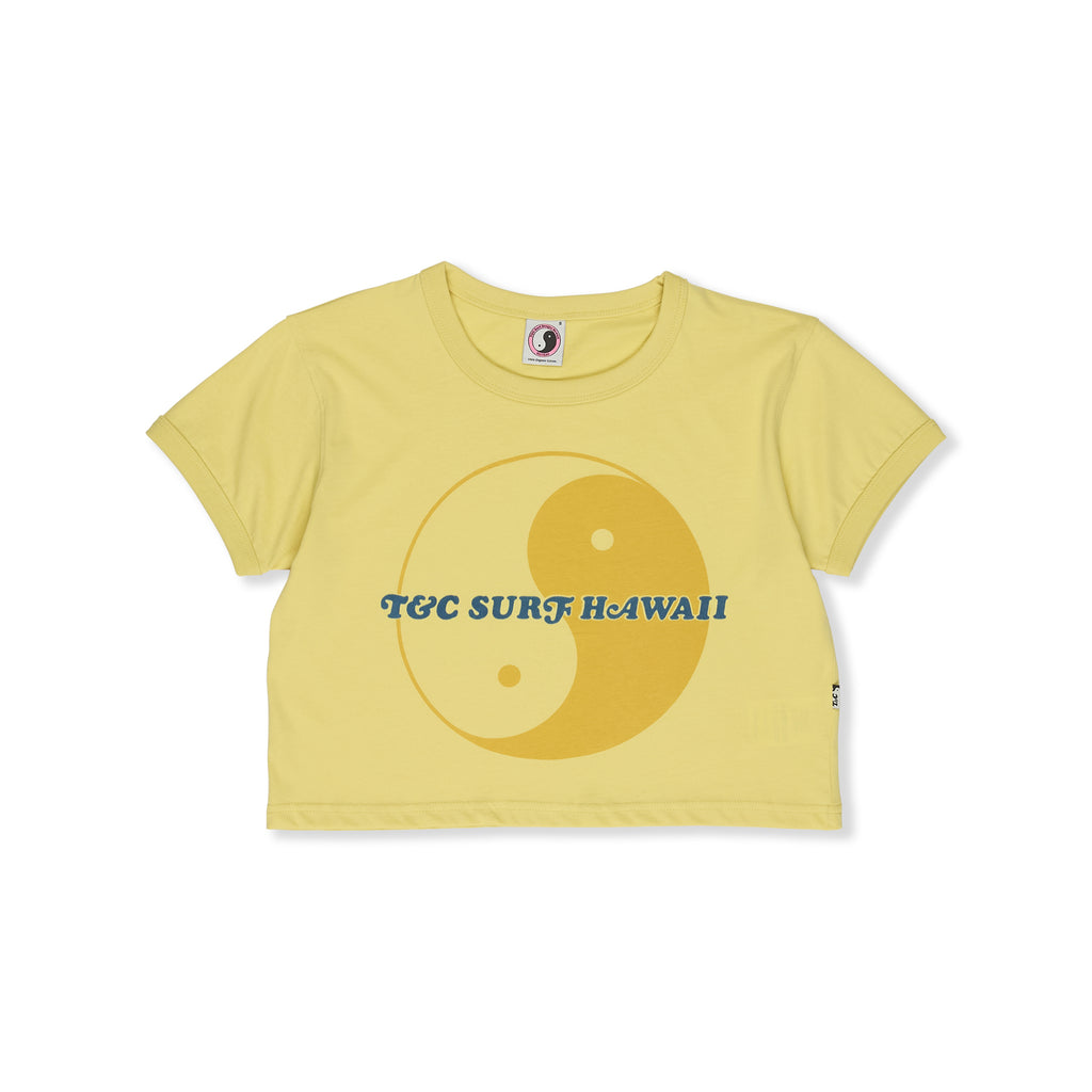 T&amp;C Surf Designs Women TCSH Crop-Washed Yellow