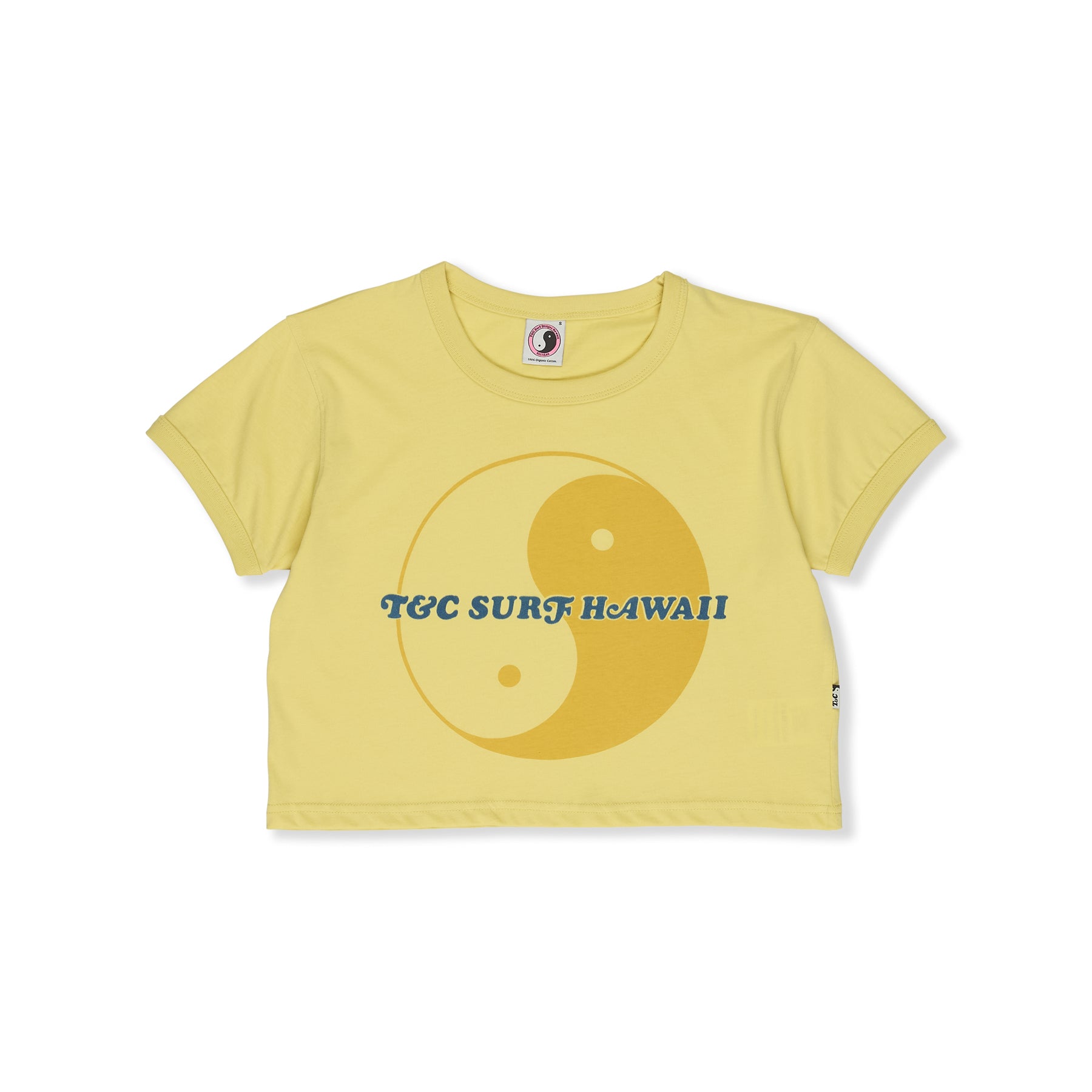 T&amp;C Surf Designs Women TCSH Crop-Washed Yellow