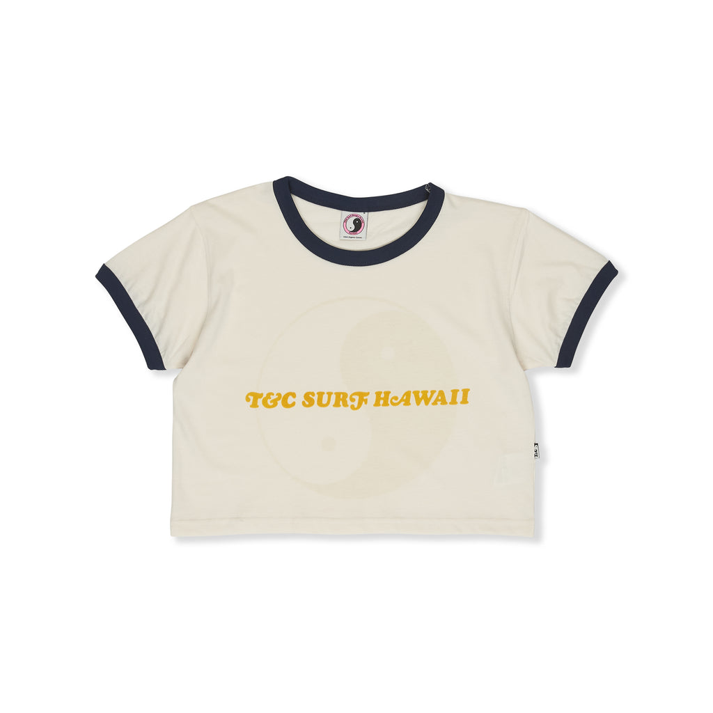 T&C Surf Designs Women TCSH Crop-Vintage White