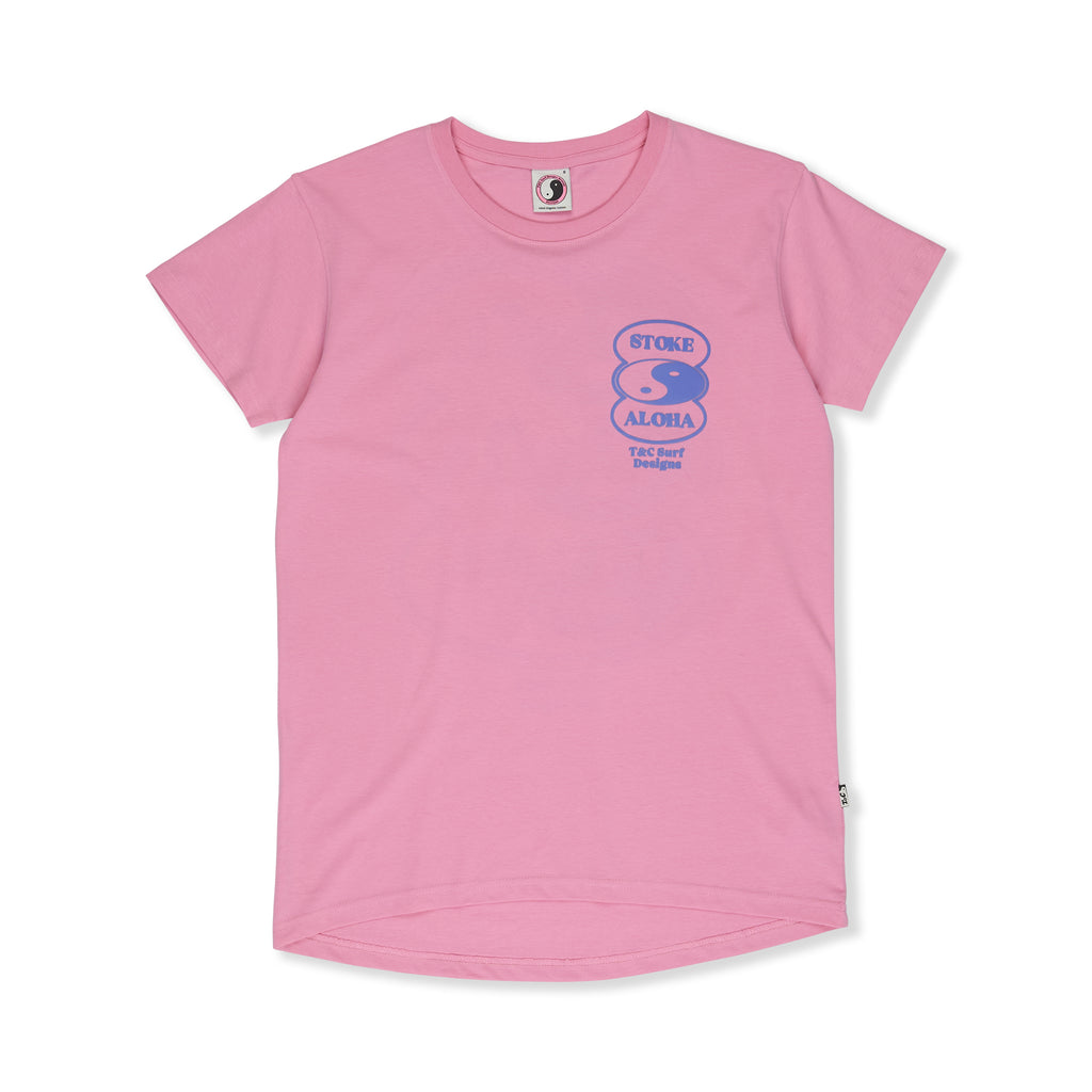 T&C Surf Designs Women Oval S/S-Tee-Pink