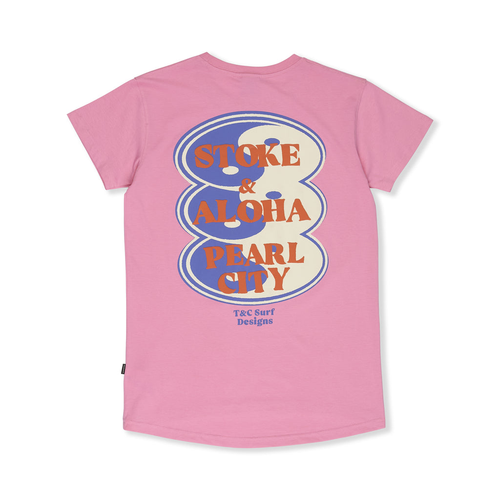 T&C Surf Designs Women Oval S/S-Tee-Pink