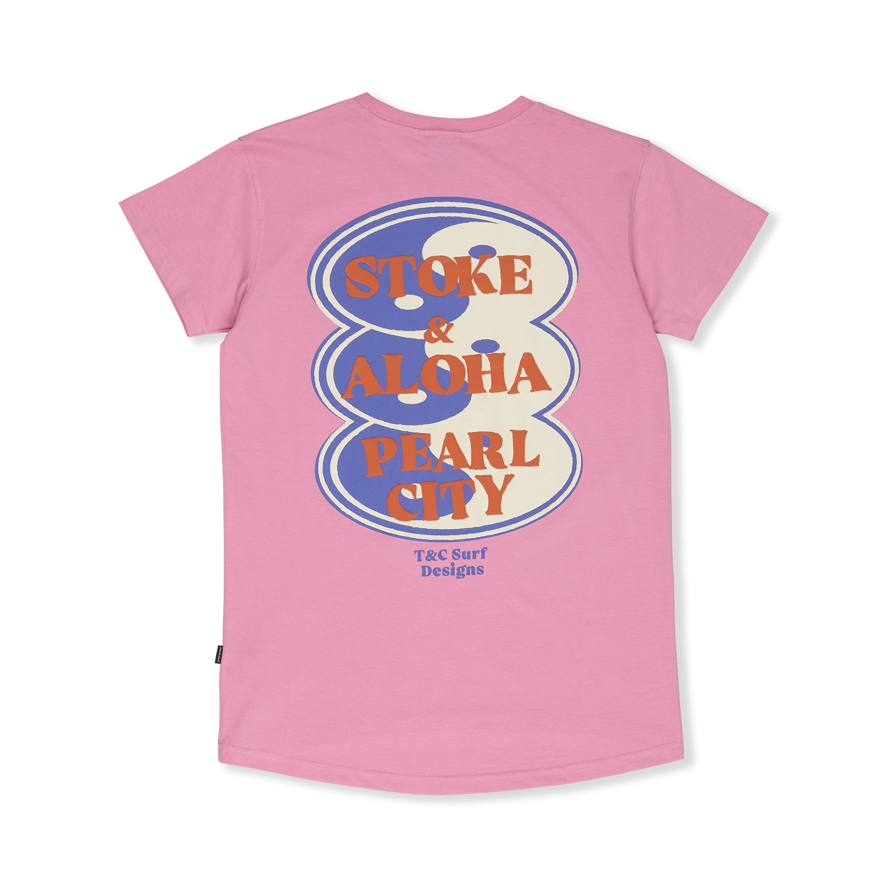 T&C Surf Designs Women Oval S/S-Tee-Pink