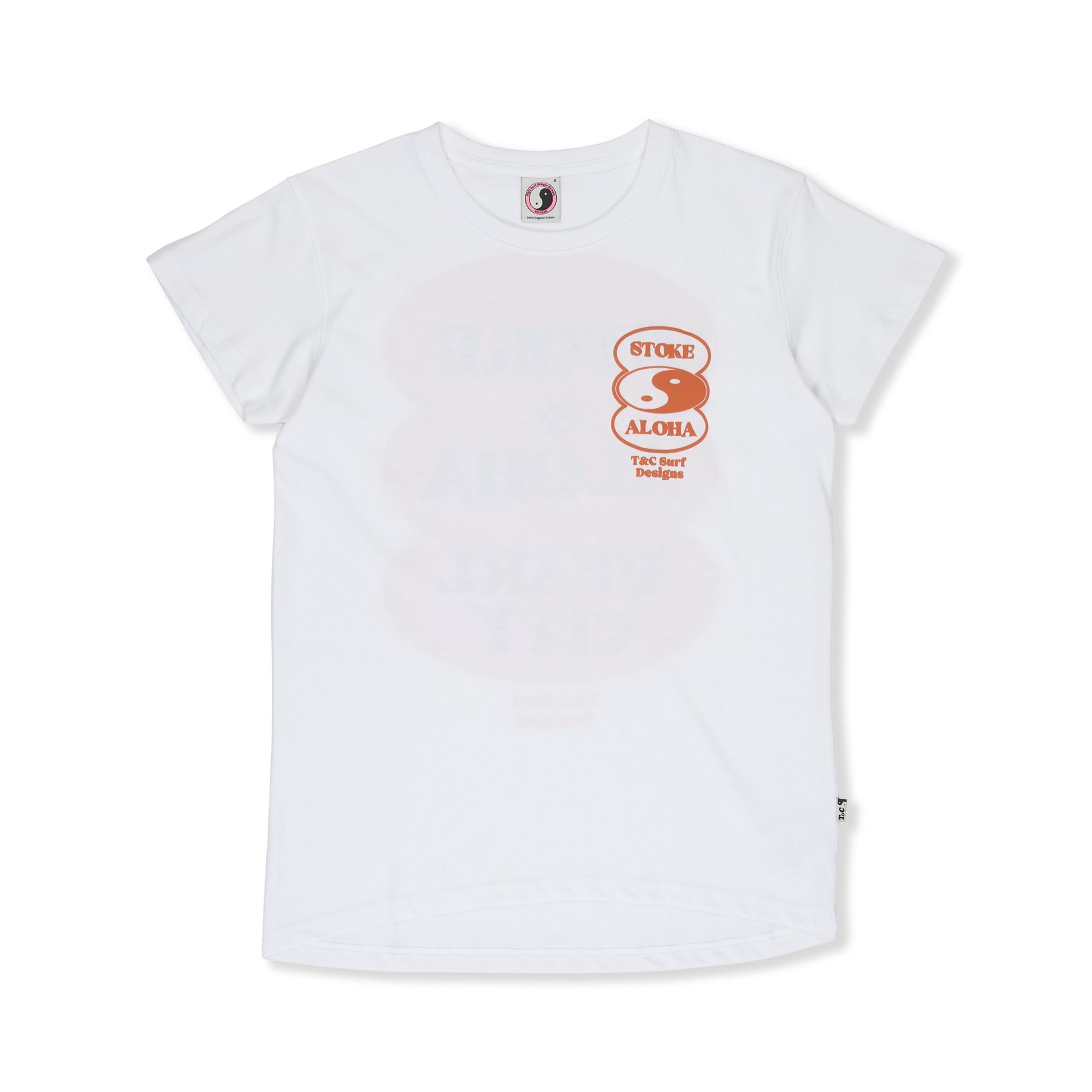 T&C Surf Designs Women Oval S/S-Tee-White