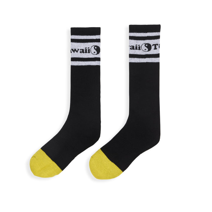 T&C Surf Designs Pearl Socks - Black White Yellow