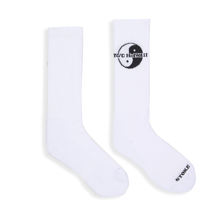 T&C Surf Designs YY Socks - White/Black