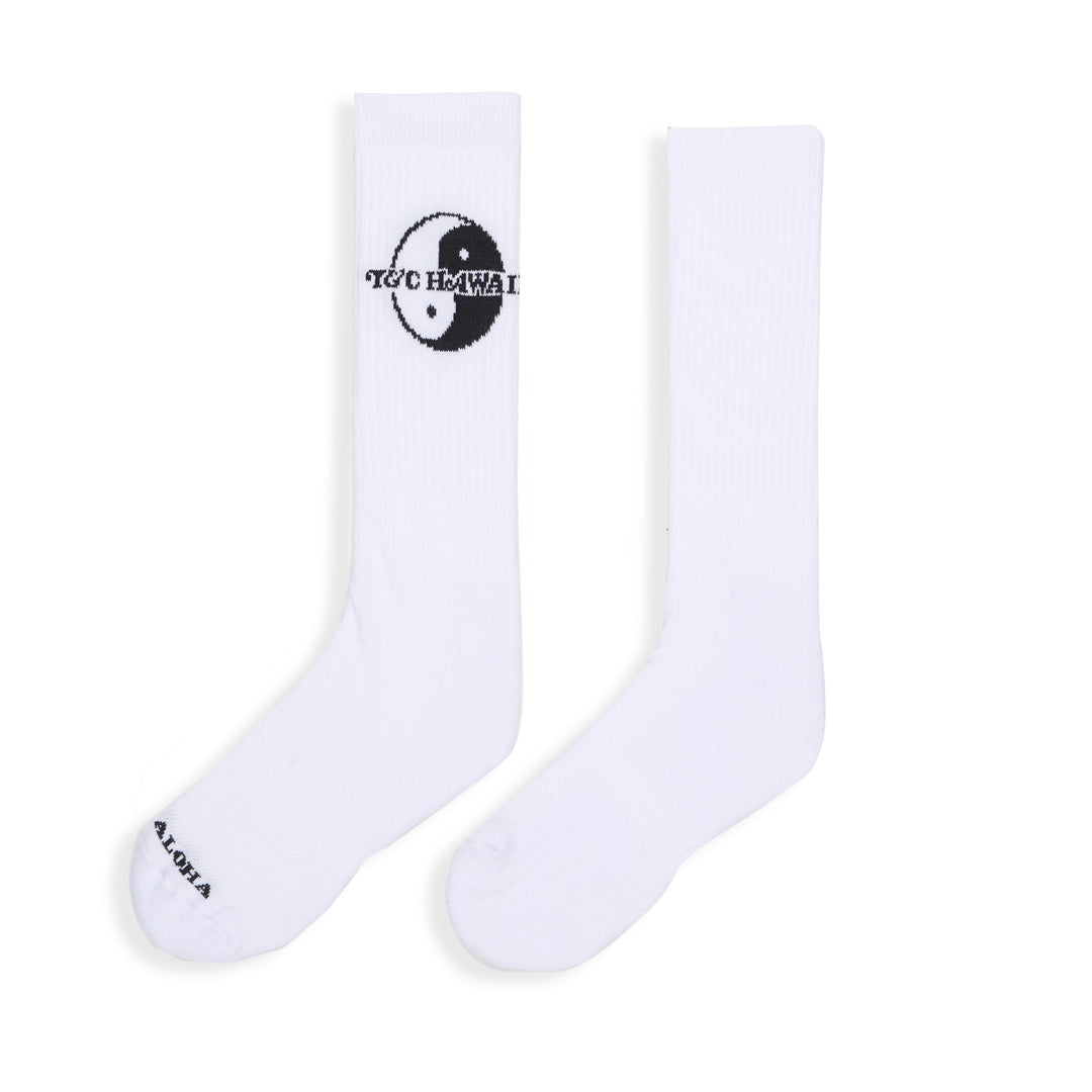 T&C Surf Designs YY Socks - White/Black