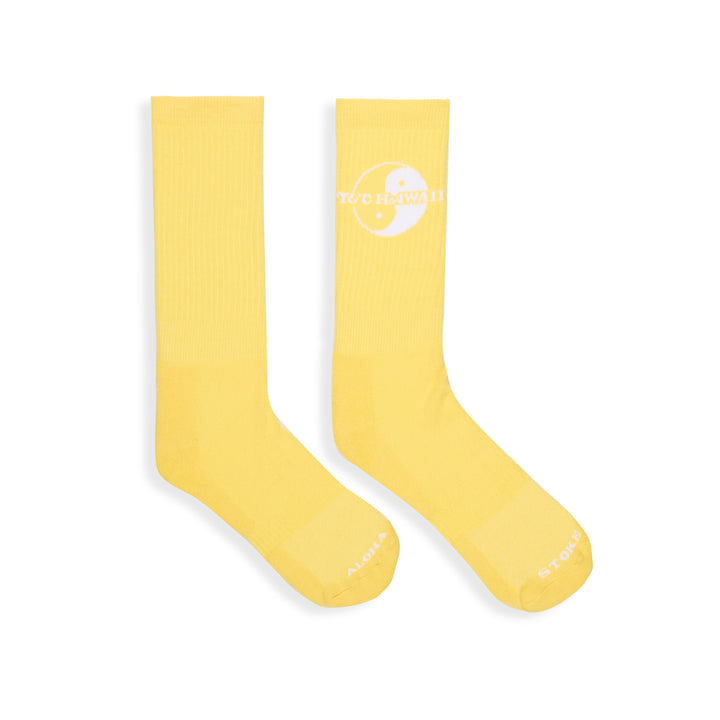 T&C Surf Designs YY Socks - Washed Yellow