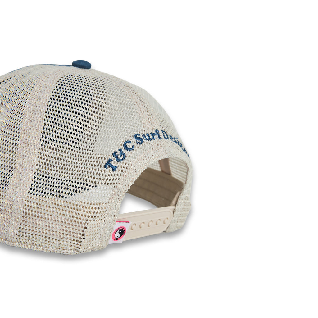 T&C Surf Designs YY Multico Trucker Cap - Bright Blue Natural Used Red Logo