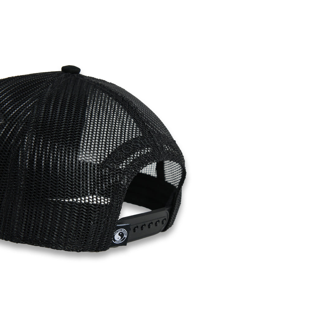 T&C Surf Designs YY Trucker Cap - Black Black White logo