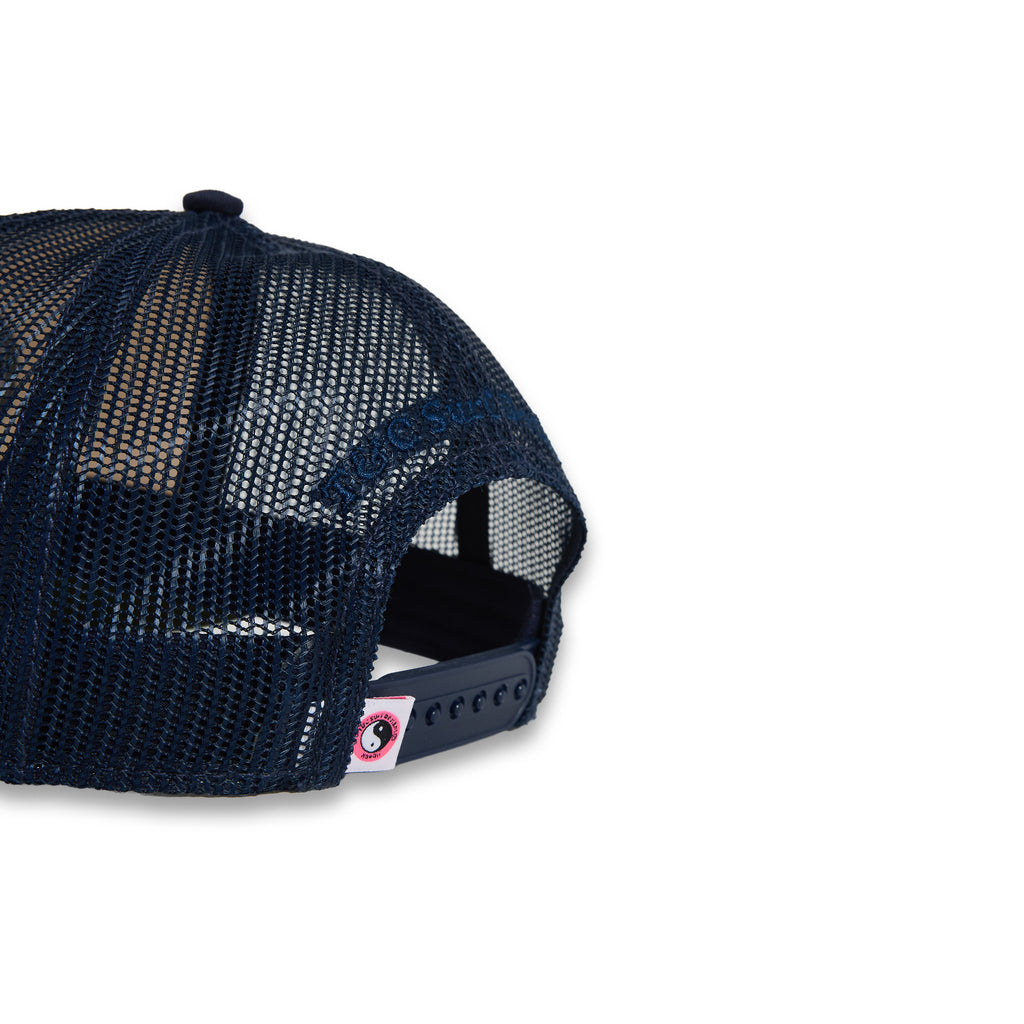 T&C Surf Designs YY Multico Trucker Cap - Military Green Dark Navy Natural Pink Logo
