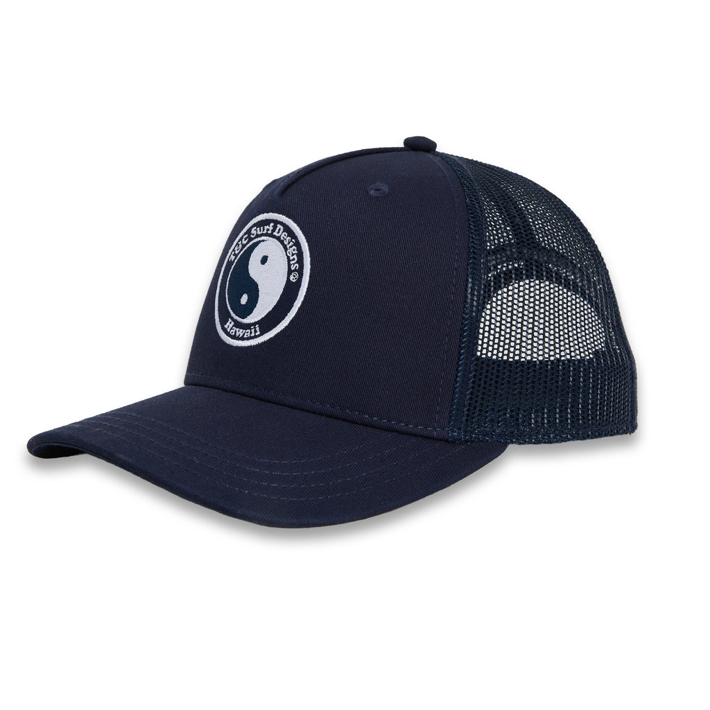 T&C Surf Designs YY Trucker Cap - Dark Navy Dark Navy White logo
