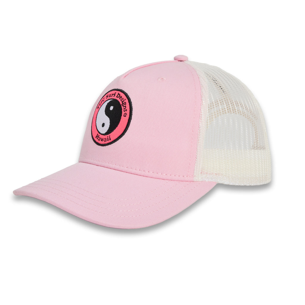T&C Surf Designs YY Multico Trucker Cap - Pink Off White Pink Logo