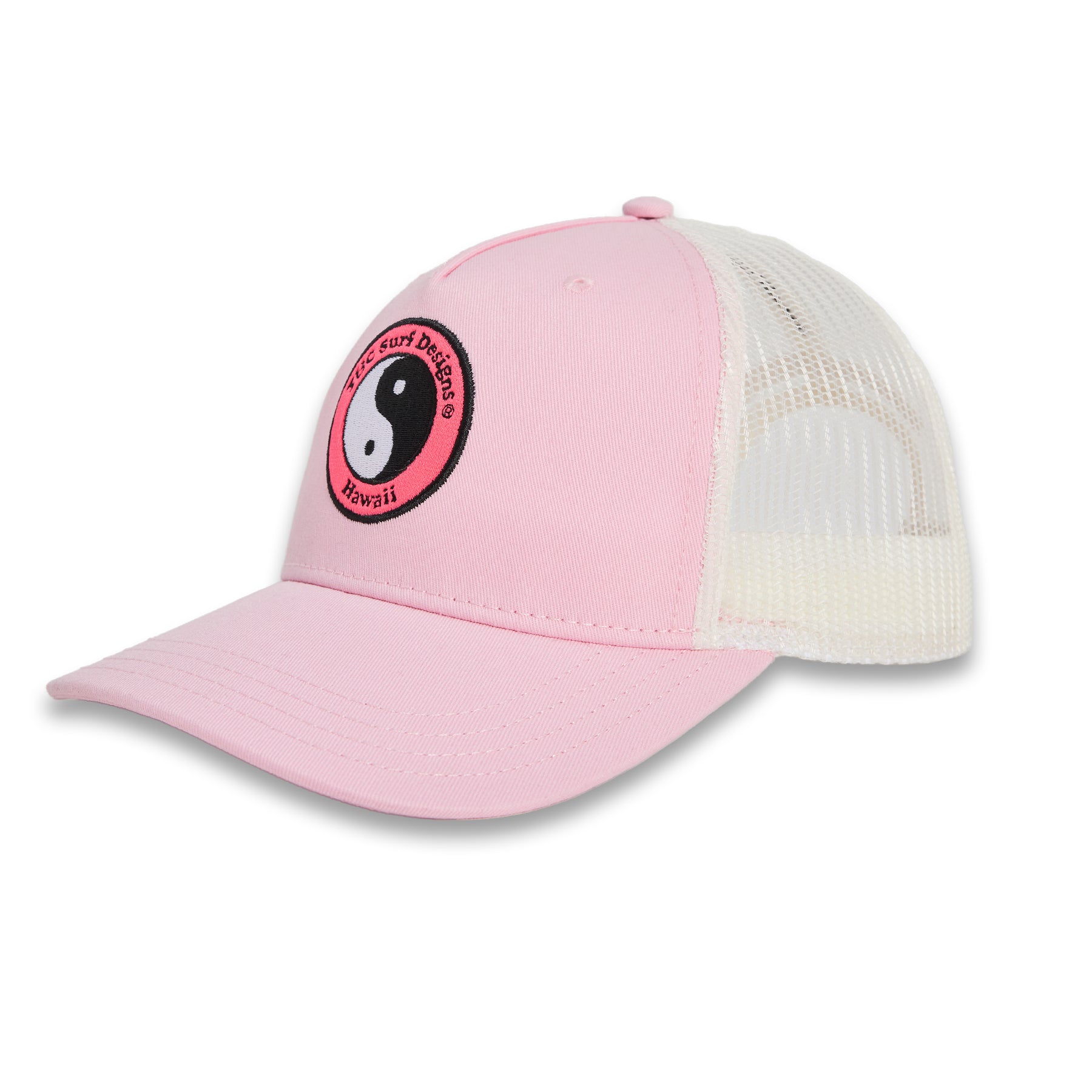 T&C Surf Designs YY Multico Trucker Cap - Pink Off White Pink Logo