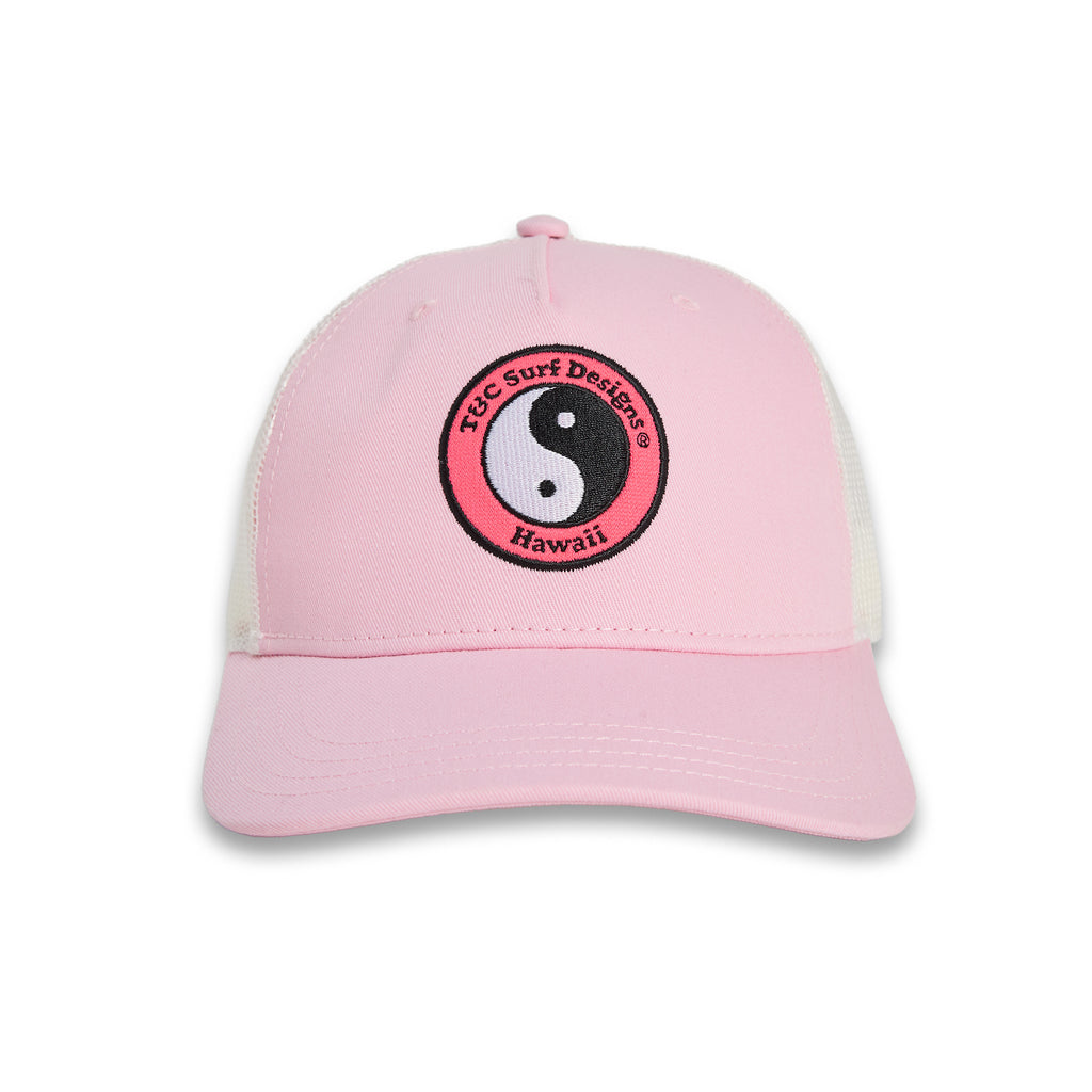 T&C Surf Designs YY Multico Trucker Cap - Pink Off White Pink Logo