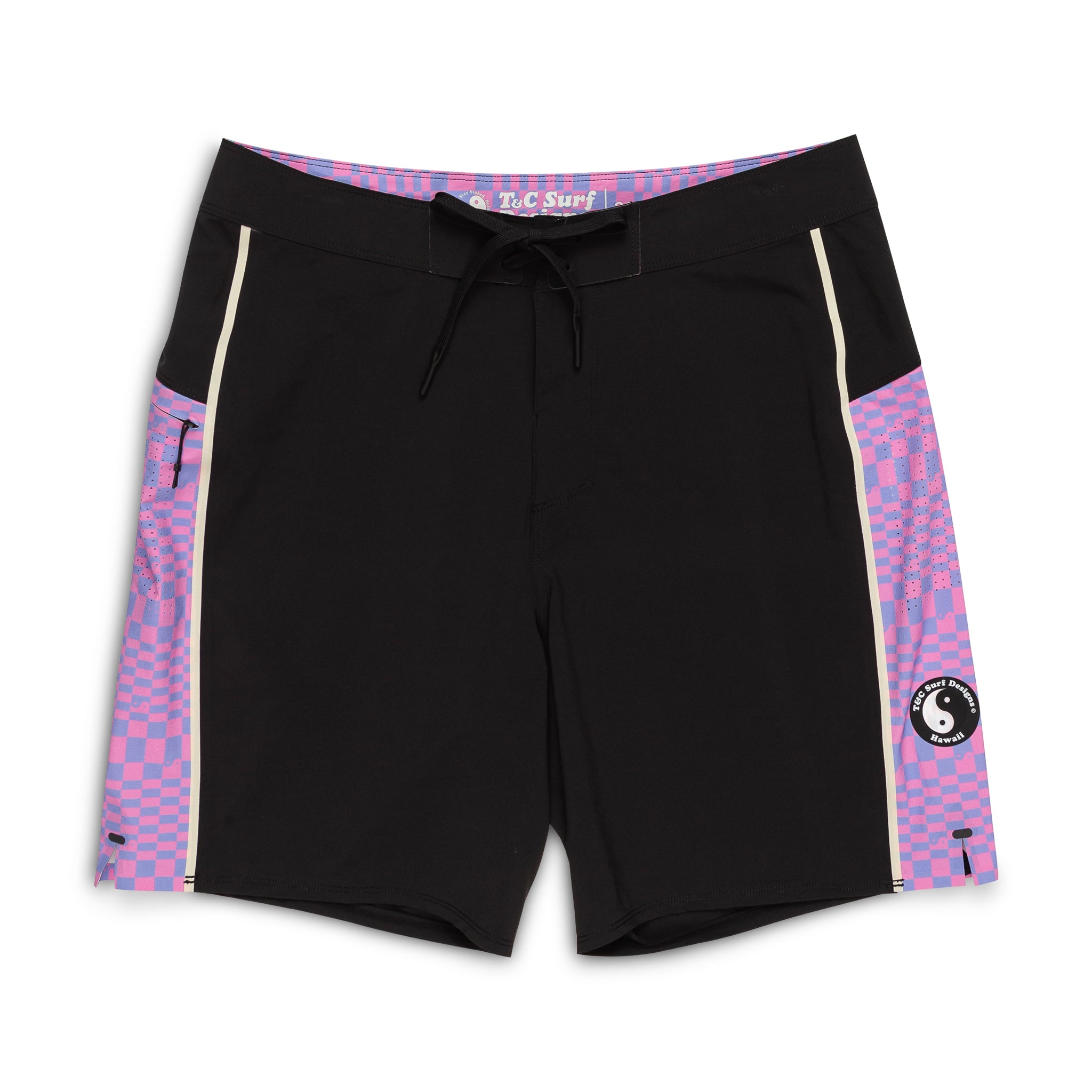 T&C Surf Designs STAY STOKED 19'' Boardshorts Black
