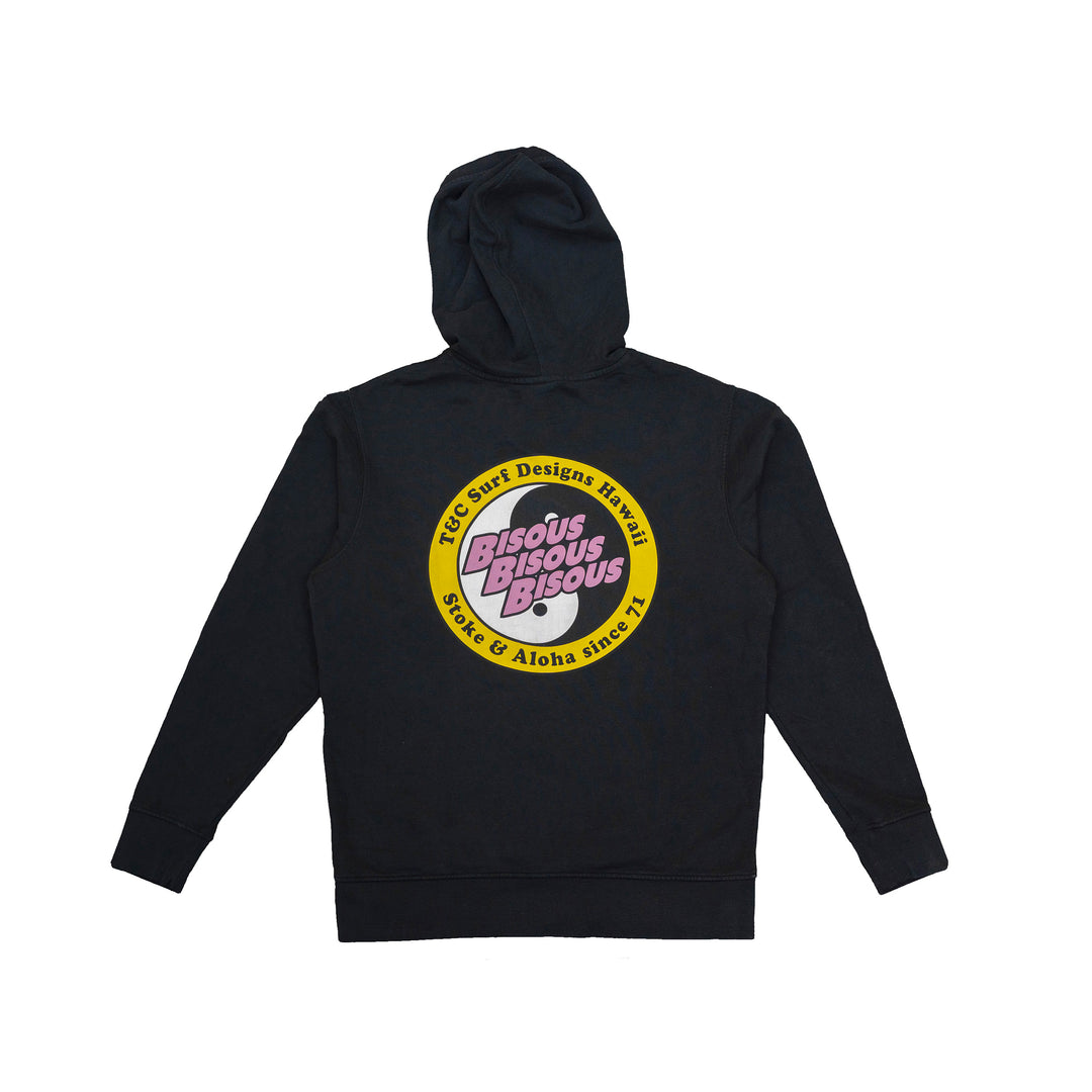 Kisses x T&amp;C Hooded Fleece - Washed Black