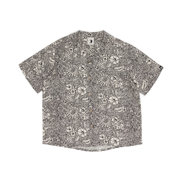 T&C Surf Designs Aloha S/S Shirt - Black Flower