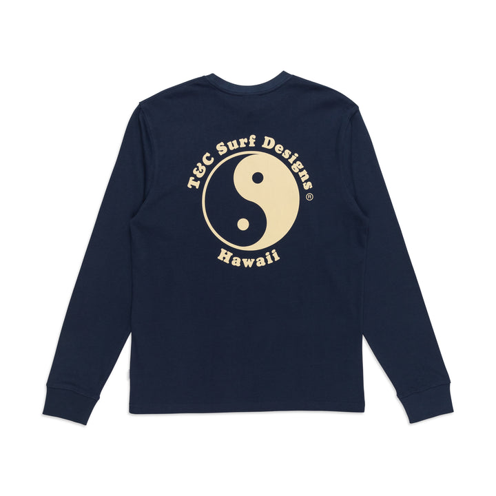 T&C Surf Designs YY Logo L/S Tee - Dark Navy