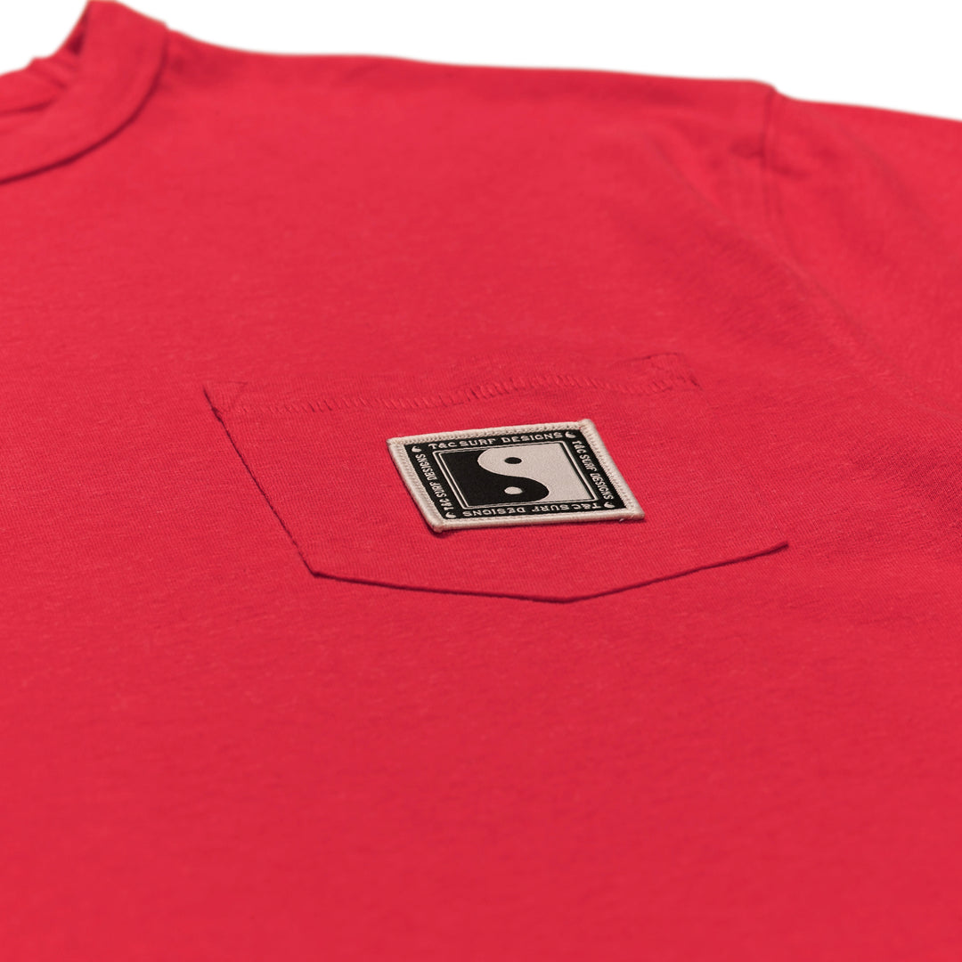 T&C Surf Designs OG Pocket S/S Tee - Red