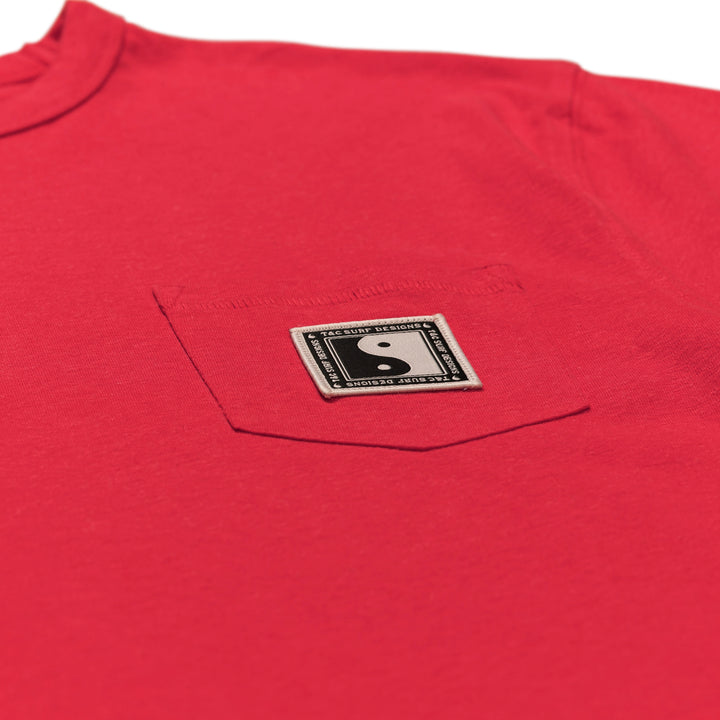 T&C Surf Designs OG Pocket S/S Tee - Red